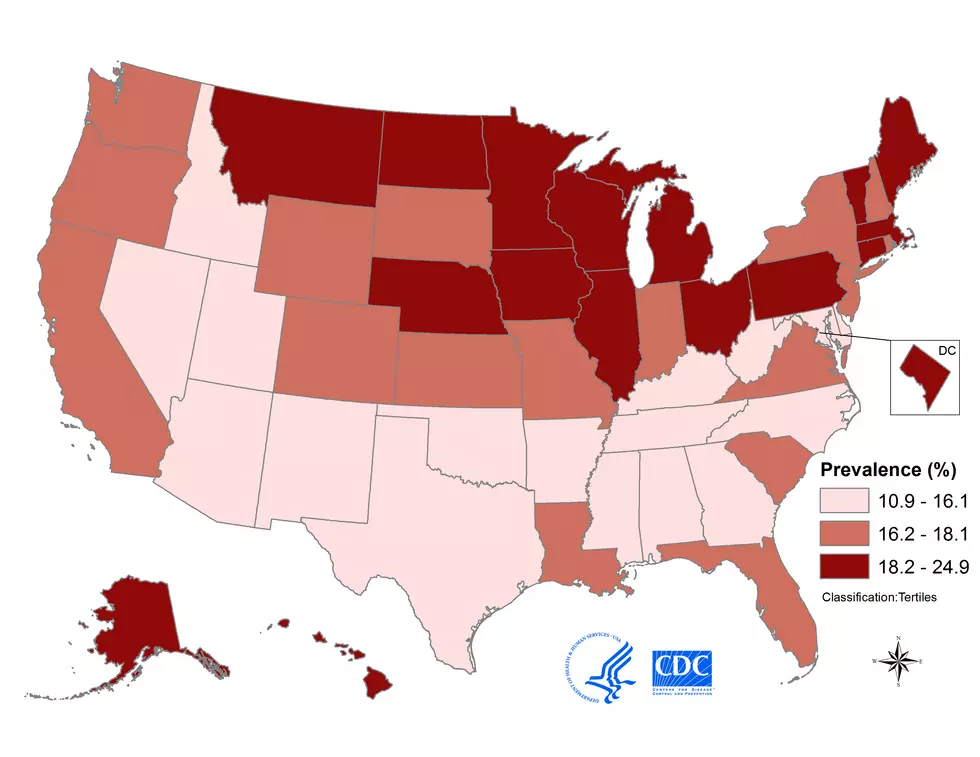 Prevalence of Binge Drinking Among Adults, 2015